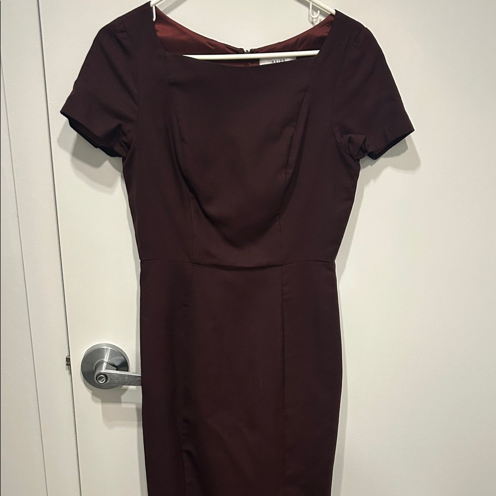 Reiss burgundy suit dress size 4